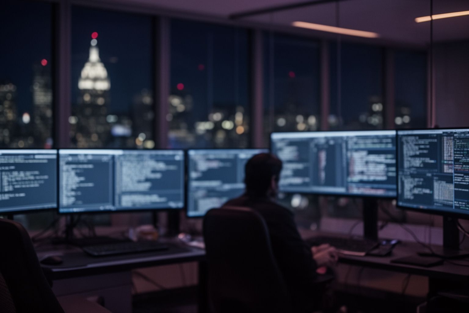 Illustrazione editoriale generata con AI per Agenti AI autonomi tentano di hackerare siti governativi USA e Canada: tentativi falliti