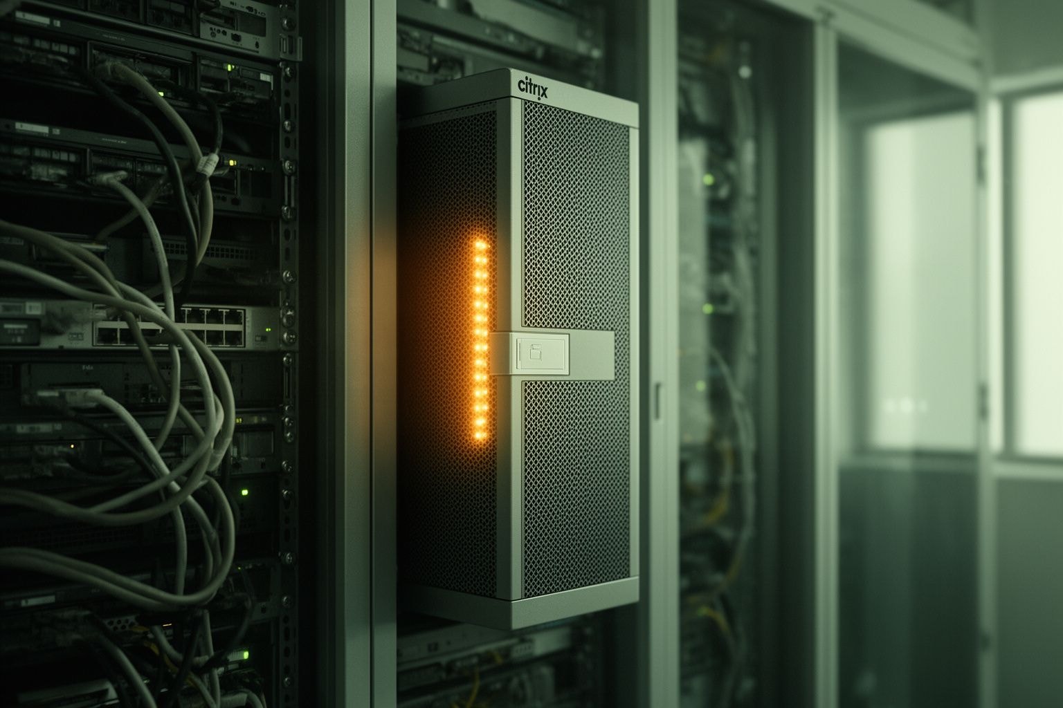 Illustrazione editoriale generata con AI per Citrix NetScaler: due zero-day critiche già sfruttate, CISA inserisce le CVE nel catalogo KEV