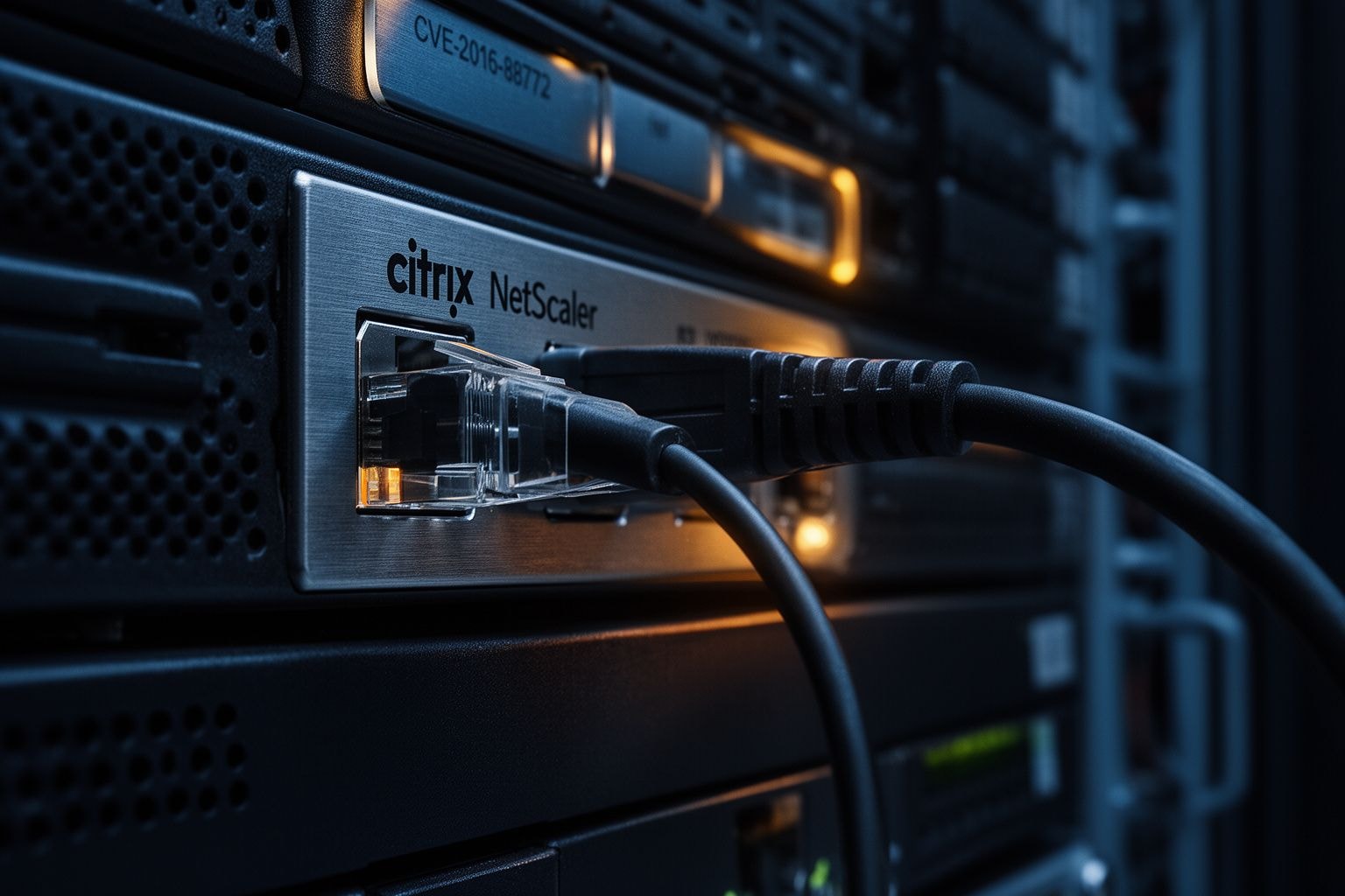 Illustrazione editoriale generata con AI per Citrix NetScaler: zero-day sfruttata per installare web shell e rubare credenziali